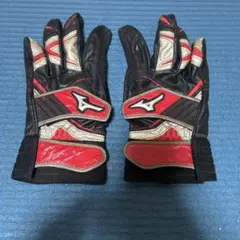 Mizuno バッティング用手袋 赤/黒