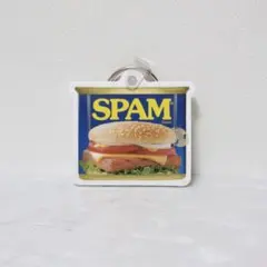 新品未使用 SPAM スパム ラバーキーホルダー スパム缶 キーリング
