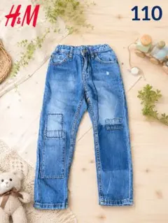 H&M キッズ デニムパンツ 110cm