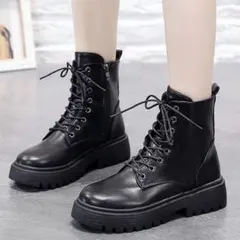 ZOZOTOWN Lace Ladies 厚底レースアップワークブーツ