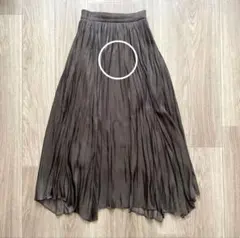 SNIDEL スナイデル シャイニープリーツスカート ブラウン