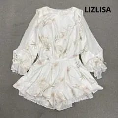 i581◯ LIZLISA フラワープリント オールインワン フリルのサムネイル