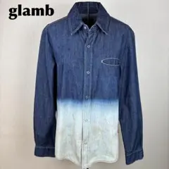 ★美品★ glamb グラム メンズ 長袖デニムシャツ 2tone染めのサムネイル