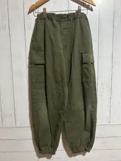 GU カーゴパンツ カーキ 150cm