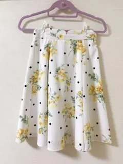 MISCH MASCH ドットフラワースカート