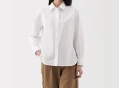 洗いざらし　ブロードレギュラーカラー長袖シャツ