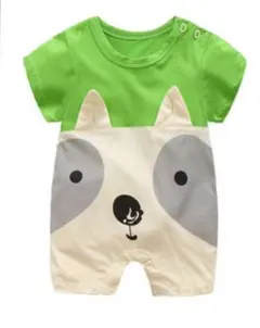 ベビー服 子供服 ロンパース 半袖 カバーオール 新生児服 6-9カ月