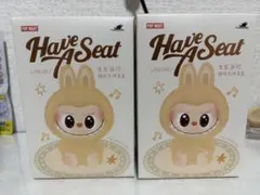 正規品　ポップマート (ラブブ) ハブアシート ぬいぐるみ シリーズ 2ピース