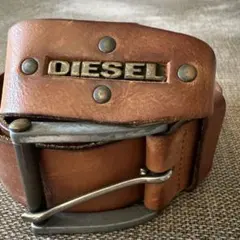 DIESEL メンズ　レザーベルト　茶色のサムネイル