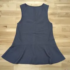 GRL Vネックペプラムミニジャンパースカート