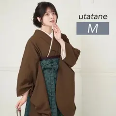 新品 【ちりめん×ジャガード】utatane 二尺袖 袴 Mサイズ