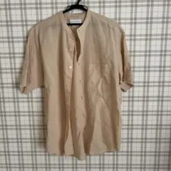 マニュアルアルファベット LOOSE FIT バンドカラー 半袖シャツのサムネイル