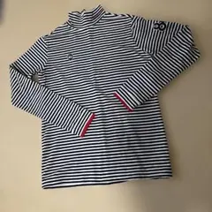 PEARLY GATES ストライプハイネックシャツ