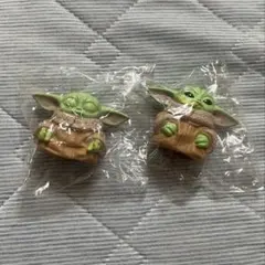 STARWARS グローグー ソフビパペットマスコット 2点