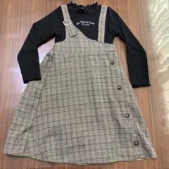 110cm 重ね着風ワンピース