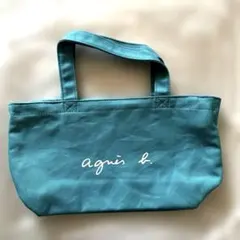 [新品未使用] 公式アニエスベーオンラインショップ購入、ターコイズ トートバッグ