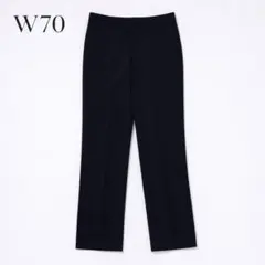 ユニクロ【W70】レディース スラックス センタープレス フォーマル ブラック