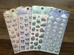 【正規品】　新品　サンリオぷくっとシール4枚セット　ハンギョドン　クロミ　キティ