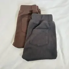 西松屋　ワッフル　ストレッチパンツ　2本セット