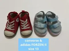 【中古】converse スニーカー＆adidas FROZEN II サンダルのサムネイル