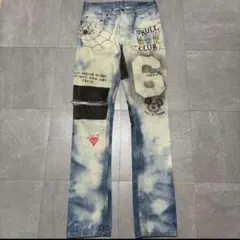 ksubi ペイントデニムパンツ ストレッチ Y2K 28のサムネイル