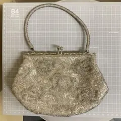 ビーズ ハンドバッグ がま口 古着屋購入