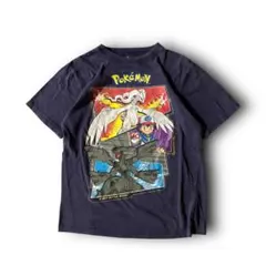 USA古着ポケモンTシャツ ゼクロム レシラム サトシ アニメゲームコピーライト