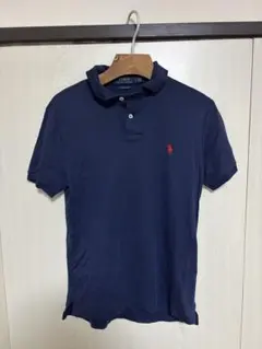 POLO RALPH LAUREN カスタムスリムフィット ポロシャツ ネイビー