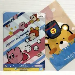 星のカービィ★プププな いちにち☆クリアファイル２枚＆Joshinクリアファイル