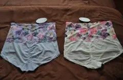 美・ボディサロン　ハイウエスト　ガードル　6L　2枚　ホワイト・パープル