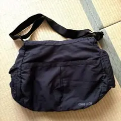 COMME CA ISM 黒 マザーズバッグ