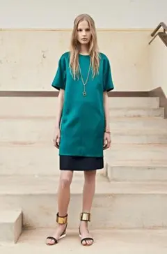 Chloé　クロエ　シルク サテン ハーフスリーブ コクーンドレス ワンピースのサムネイル