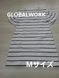 GLOBALWORK ワンピース袖フリル Mサイズ