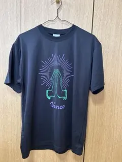 ラランド　ツキの兎　Vanco プリント Tシャツ ブラック
