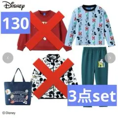 ディズニー　ミッキー　しまむら　福袋　2024 トートバッグ　トレーナー　パンツ