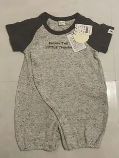 テータテート　グレー　ロンパース　春　夏　半袖　オシャレ　バースデイ