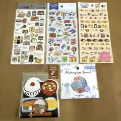 23【新品】シール5枚セット　大人の図鑑シール　カミオジャパン　マインドウェイブ