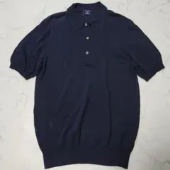 sale✨✨ BEAMS F ニットポロ ネイビー 52 イタリア製 - メルカリ