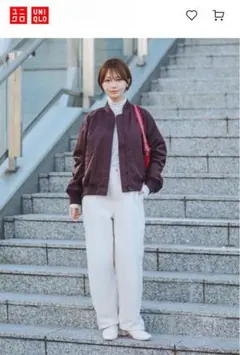 UNIQLO :C MA-1ボマージャケット ダークブラウン