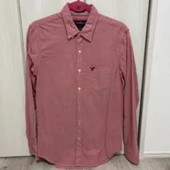 American Eagle Outfitters 長袖シャツ レッド Sのサムネイル