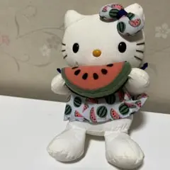 헬로 키티 봉제 인형 수박 무늬 산리오