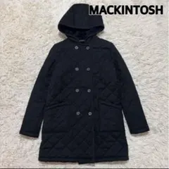 マッキントッシュ ウールキルティングコート 裏ボア ダブルブレスト ロング丈