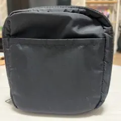 無印 ブラックナイロンポーチ
