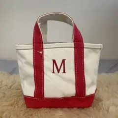 未使用　L.L.Bean M刺繍入りキャンバストートバッグ