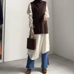ameri vintage ワンピース　ニットベスト