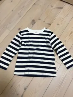 ボーダーカットソー ロンT 120センチ 無印