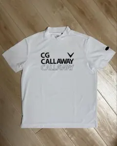 Callaway キャロウェイ 半袖シャツ ホワイト Lサイズ モックネック