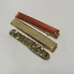 ヘアピンセット ゴールド 赤