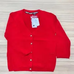 ☆お値下げ／新品タグ付／マリークワント 薄手長袖ニットカーディガン／レッド Mのサムネイル