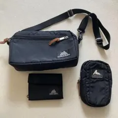 美品 GREGORY パデッドショルダーポーチ S 旧ロゴ グリッドチェック 